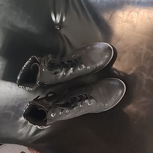 Black ankle boots